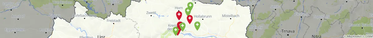 Kartenansicht für Apotheken-Notdienste in der Nähe von Schönberg am Kamp (Krems (Land), Niederösterreich)